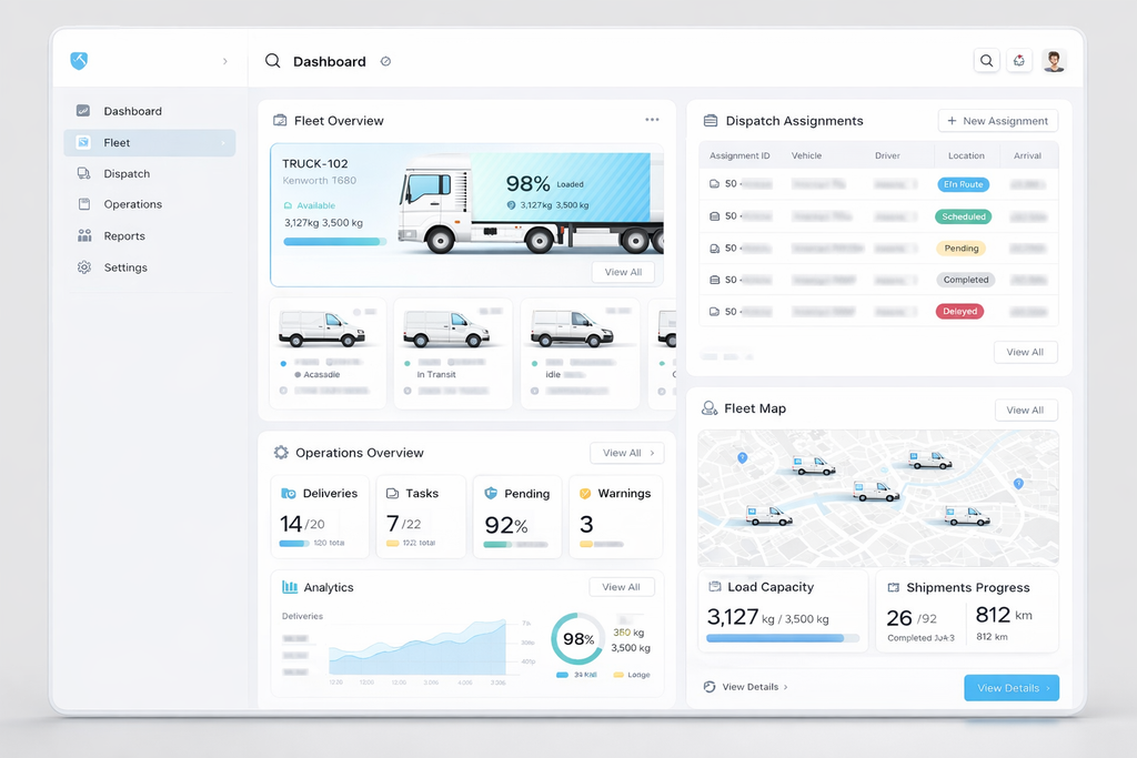 Logistics ERP Dashboard